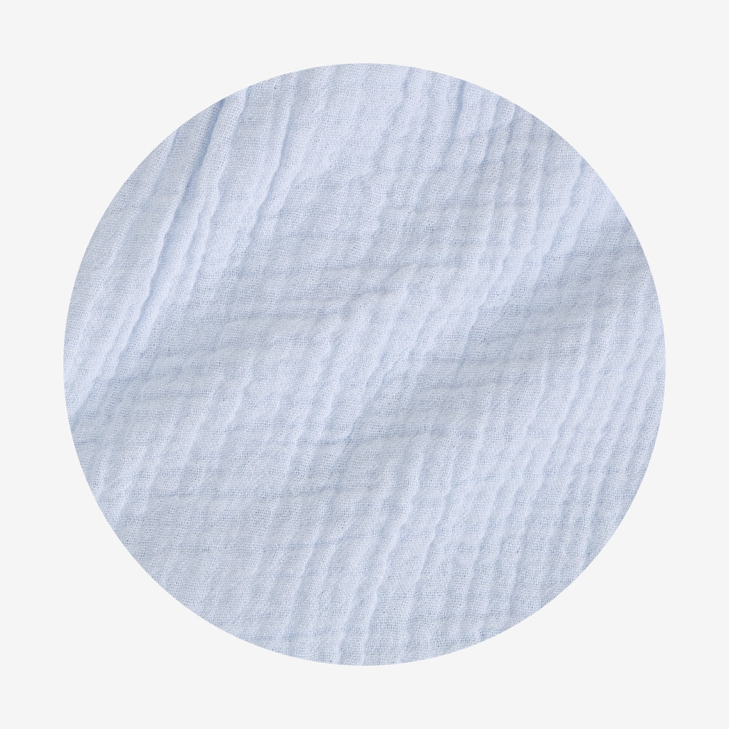 Halogen Blue Cotton Crinkle Bubble Romper