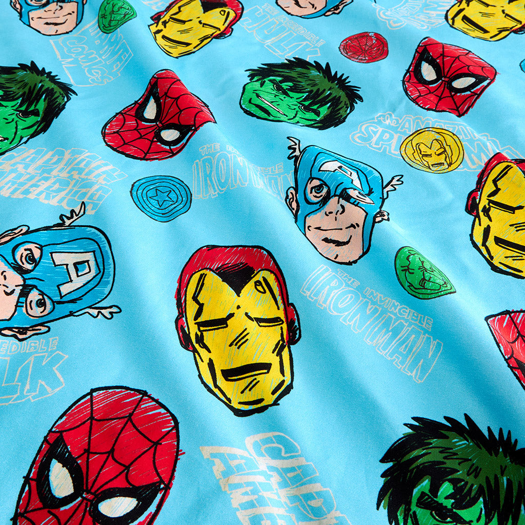Marvel Heroes Reversible Duvet Cover