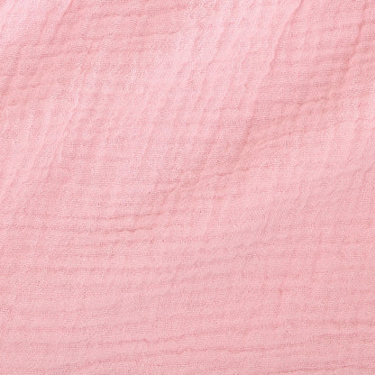 Happy Pink Cotton Crinkle Button Down Short Set