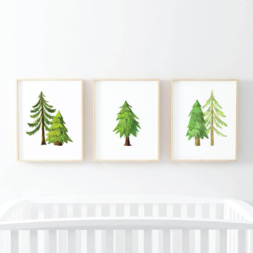 Forest Trees Digital Nursery Art Group