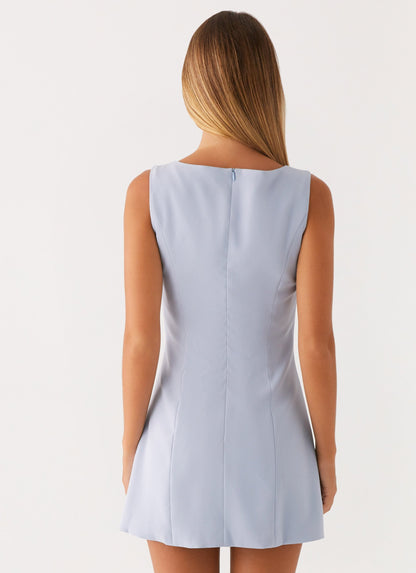 Lucky Charm Mini Dress - Blue