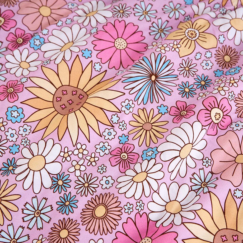 Presley Pink Tie Back Ruffled Bodysuit Dress