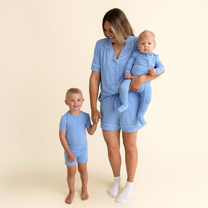 Chatham Blue Classic Pajama Short Set