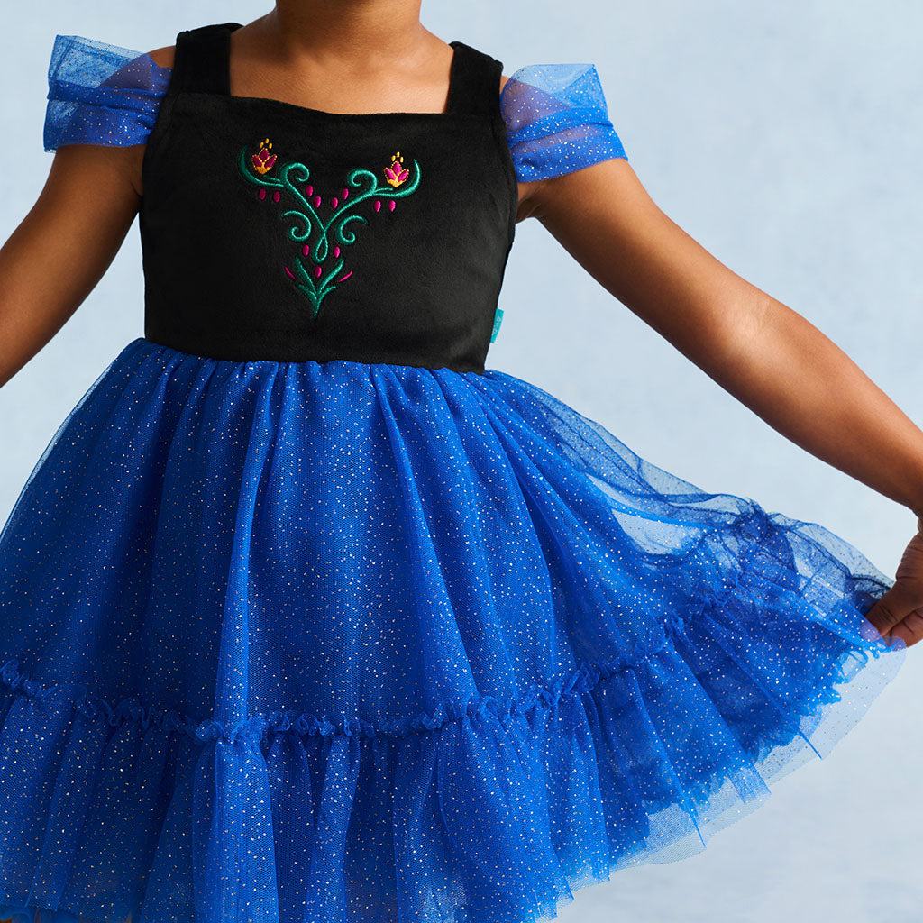 Disney Frozen Anna Velour Petticoat Dress