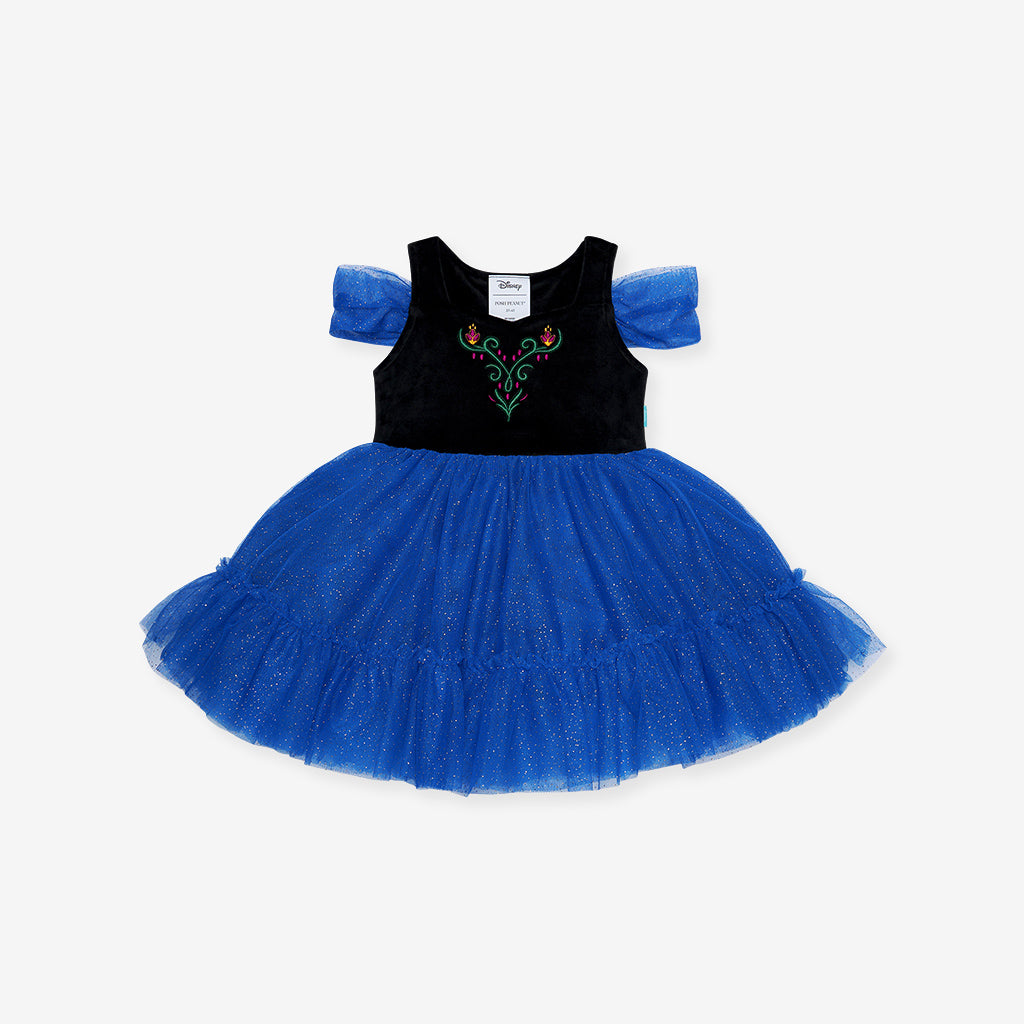 Disney Frozen Anna Velour Petticoat Dress