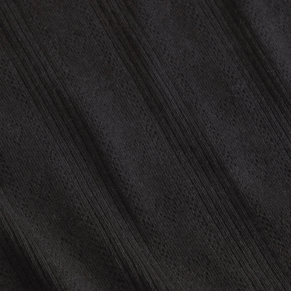 Women's Black Pointelle Fly Away Cardigan