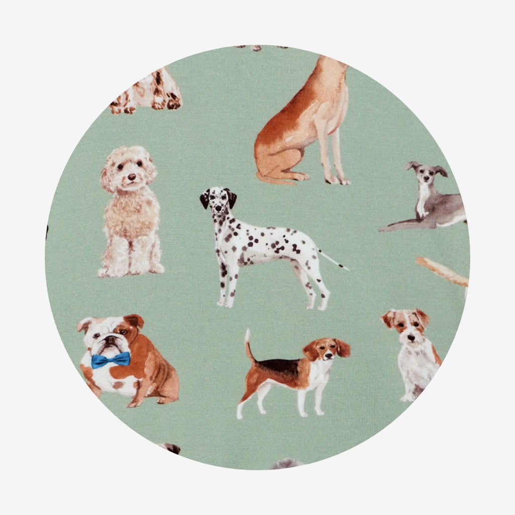 Posh Puppies Footie Zippered One Piece