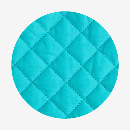 Signature Teal Quilted Tote Bag